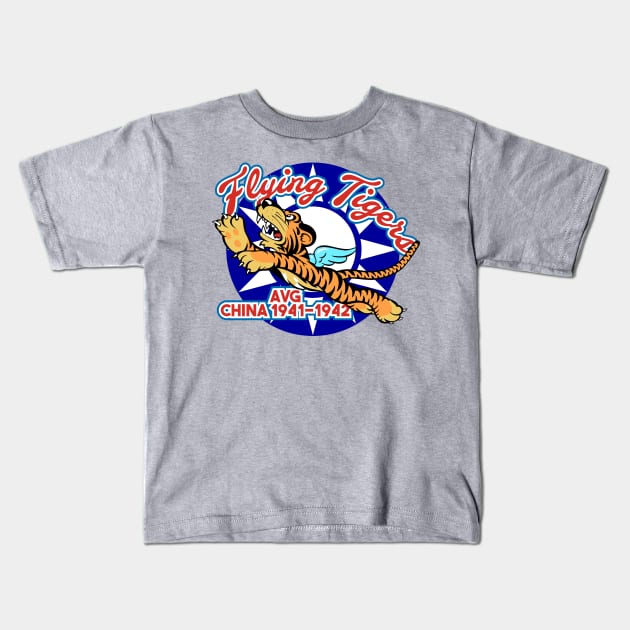 Flying Tigers Kids T-Shirt by MBK